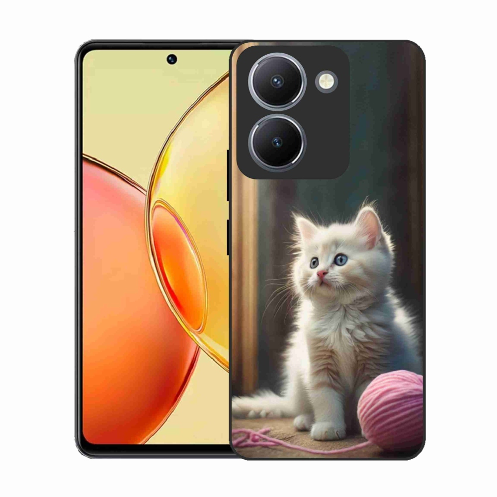 Gelový kryt mmCase na Vivo Y36 - bílé kotě 2