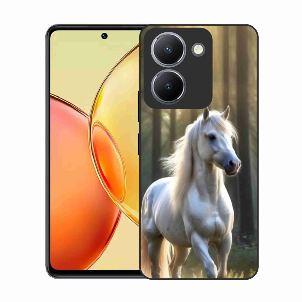 Gelový kryt mmCase na Vivo Y36 - bílý kůň 3
