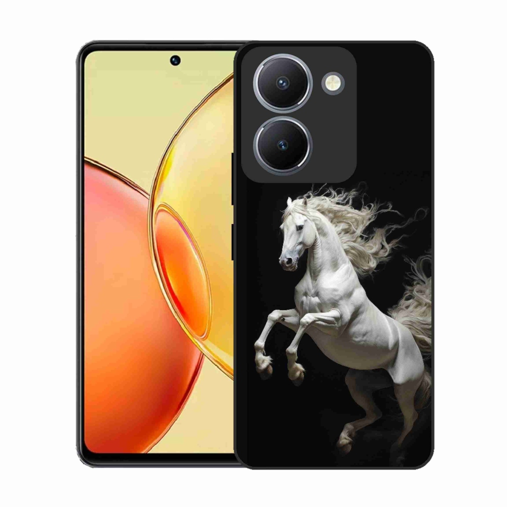 Gelový kryt mmCase na Vivo Y36 - bílý kůň 4