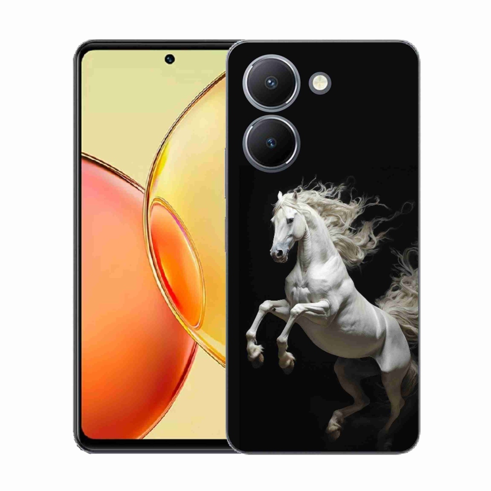 Gelový kryt mmCase na Vivo Y36 - bílý kůň 4