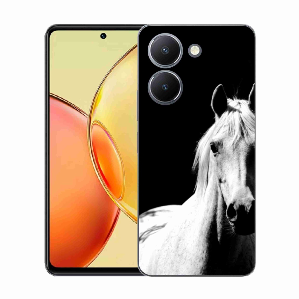 Gelový kryt mmCase na Vivo Y36 - bílý kůň 5