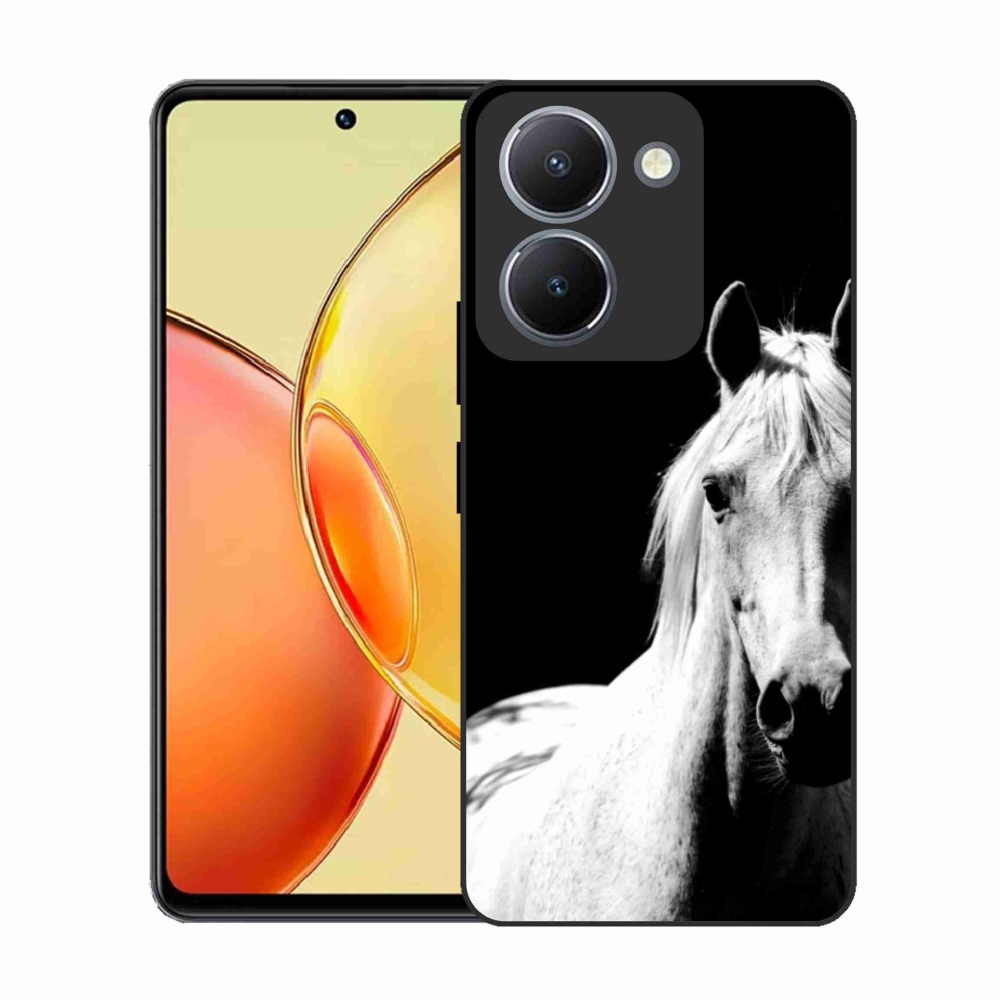 Gelový kryt mmCase na Vivo Y36 - bílý kůň 5