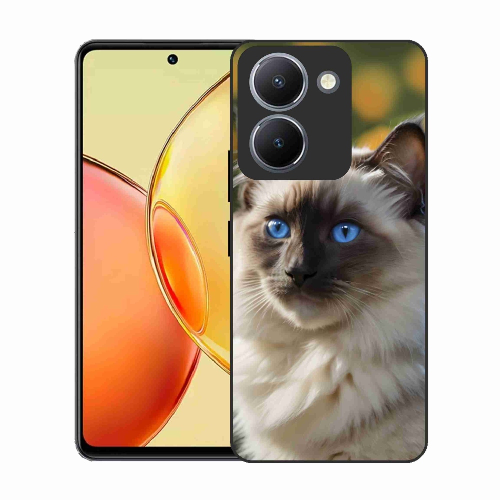 Gelový kryt mmCase na Vivo Y36 - bílý ragdoll