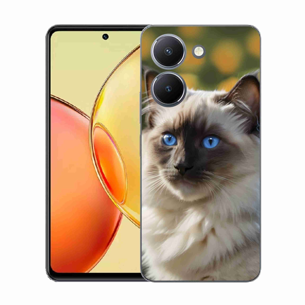 Gelový kryt mmCase na Vivo Y36 - bílý ragdoll