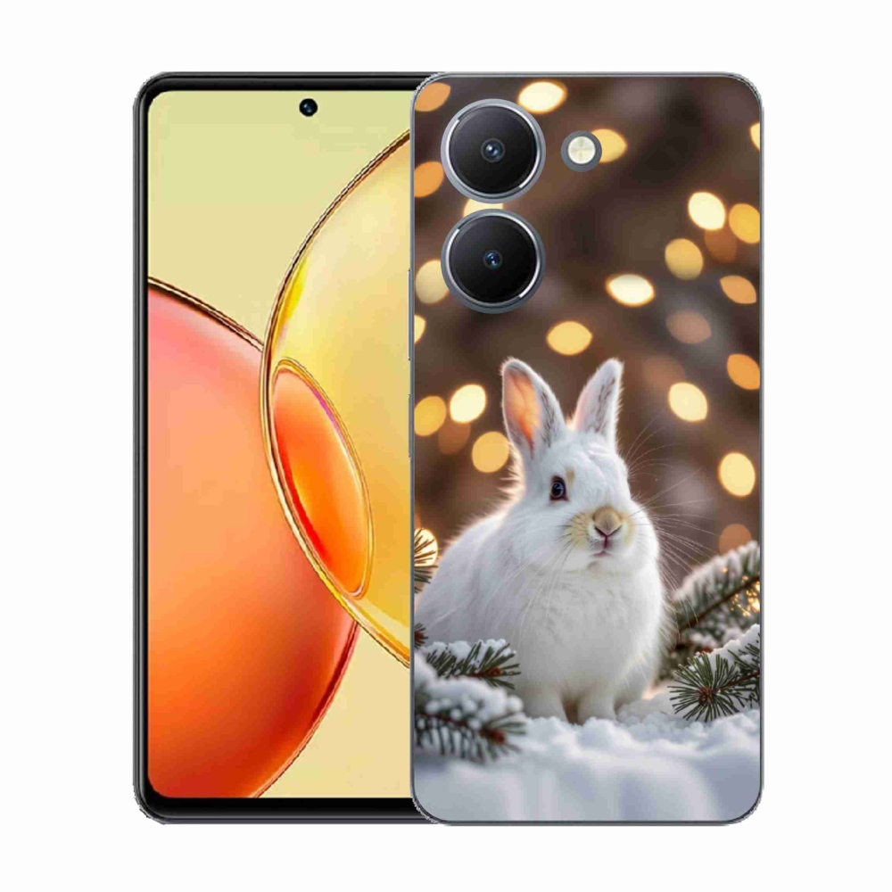 Gelový kryt mmCase na Vivo Y36 - bílý zajíc