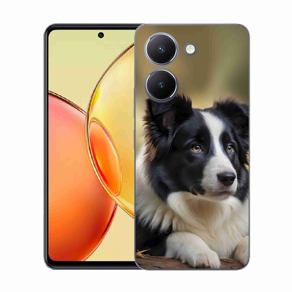 Gelový kryt mmCase na Vivo Y36 - border kolie 2