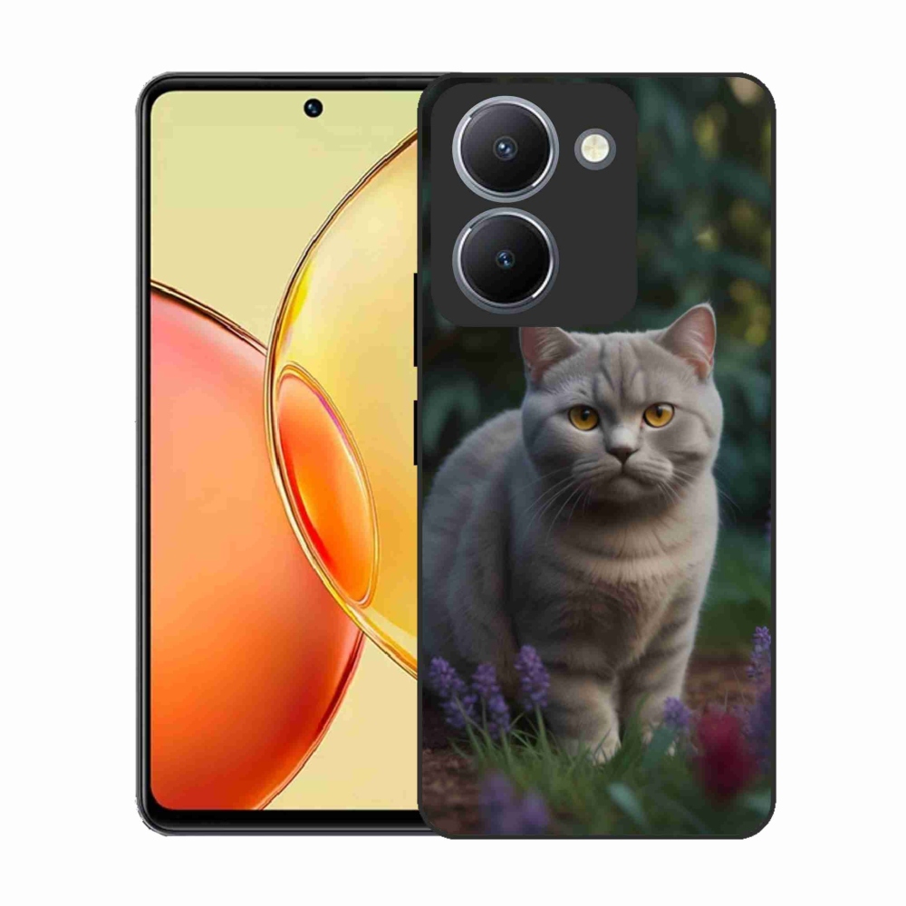 Gelový kryt mmCase na Vivo Y36 - britská kočka
