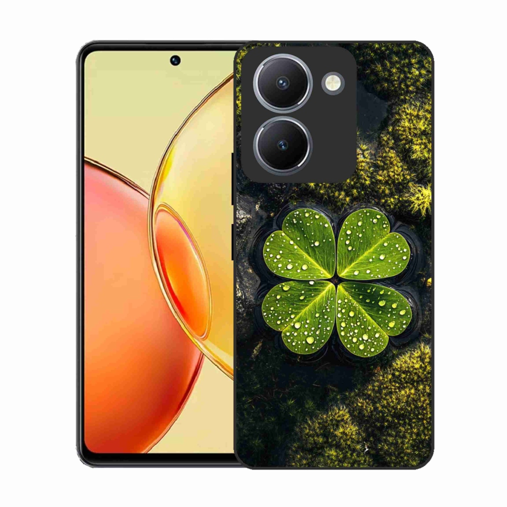 Gelový kryt mmCase na Vivo Y36 - čtyřlístek