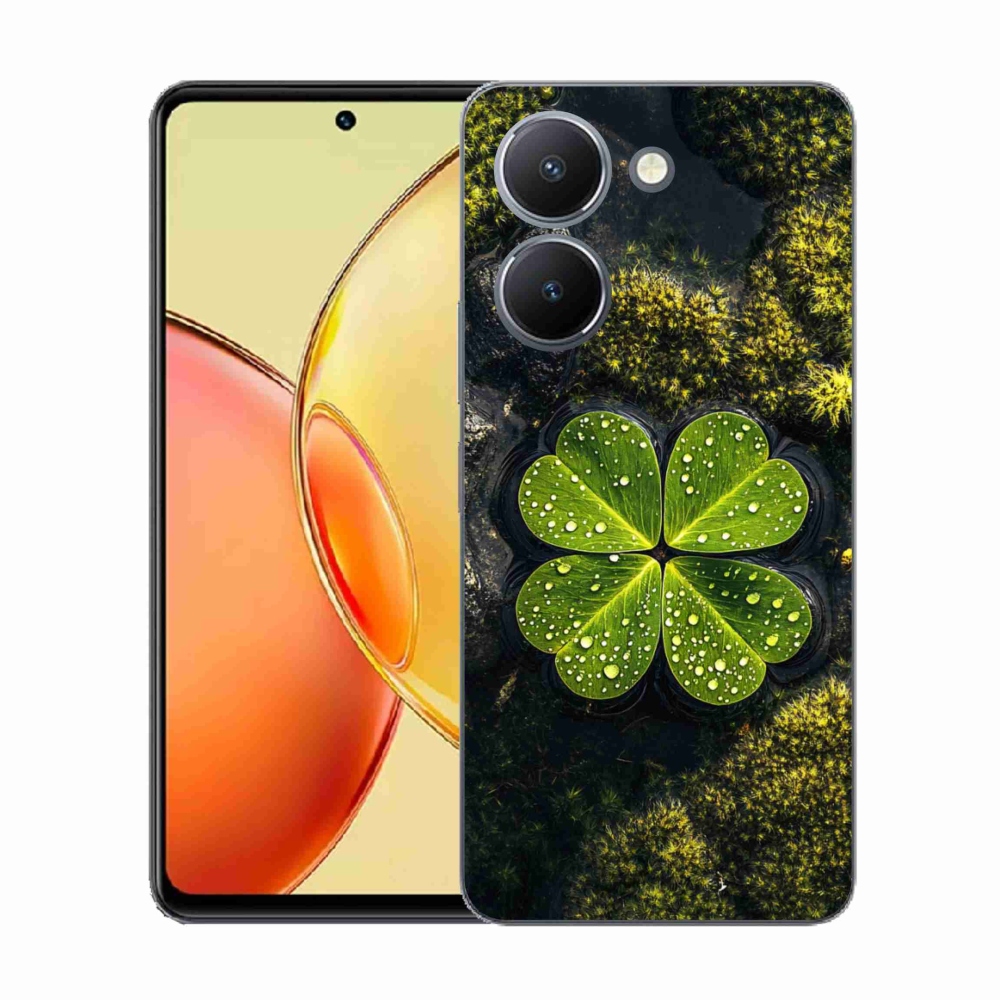 Gelový kryt mmCase na Vivo Y36 - čtyřlístek