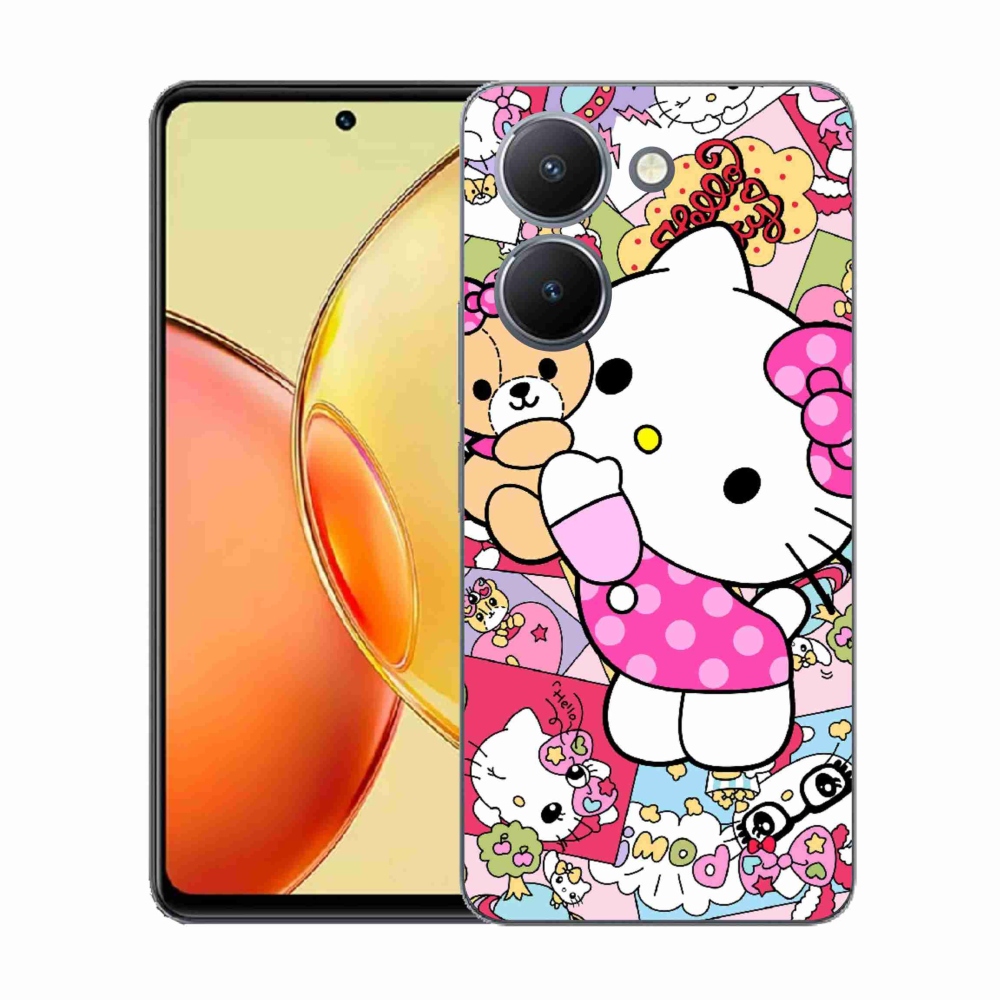 Gelový kryt mmCase na Vivo Y36 - cute kitty