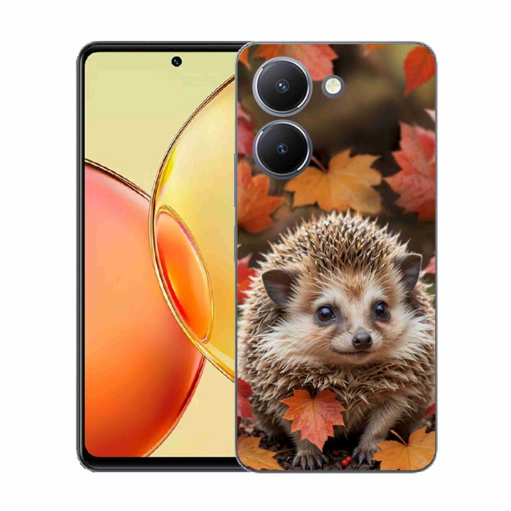 Gelový kryt mmCase na Vivo Y36 - ježek v listí