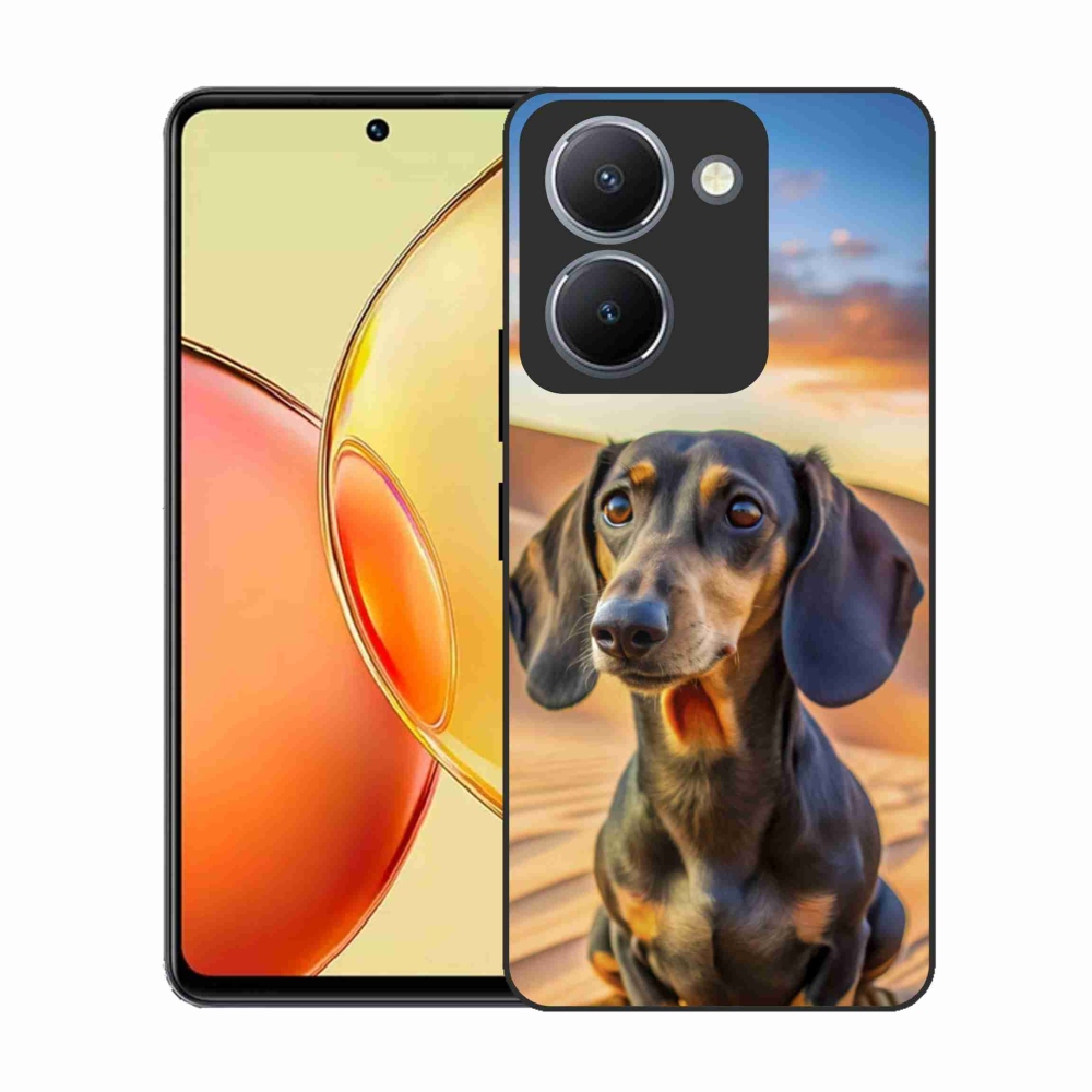 Gelový kryt mmCase na Vivo Y36 - jezevčík 3 