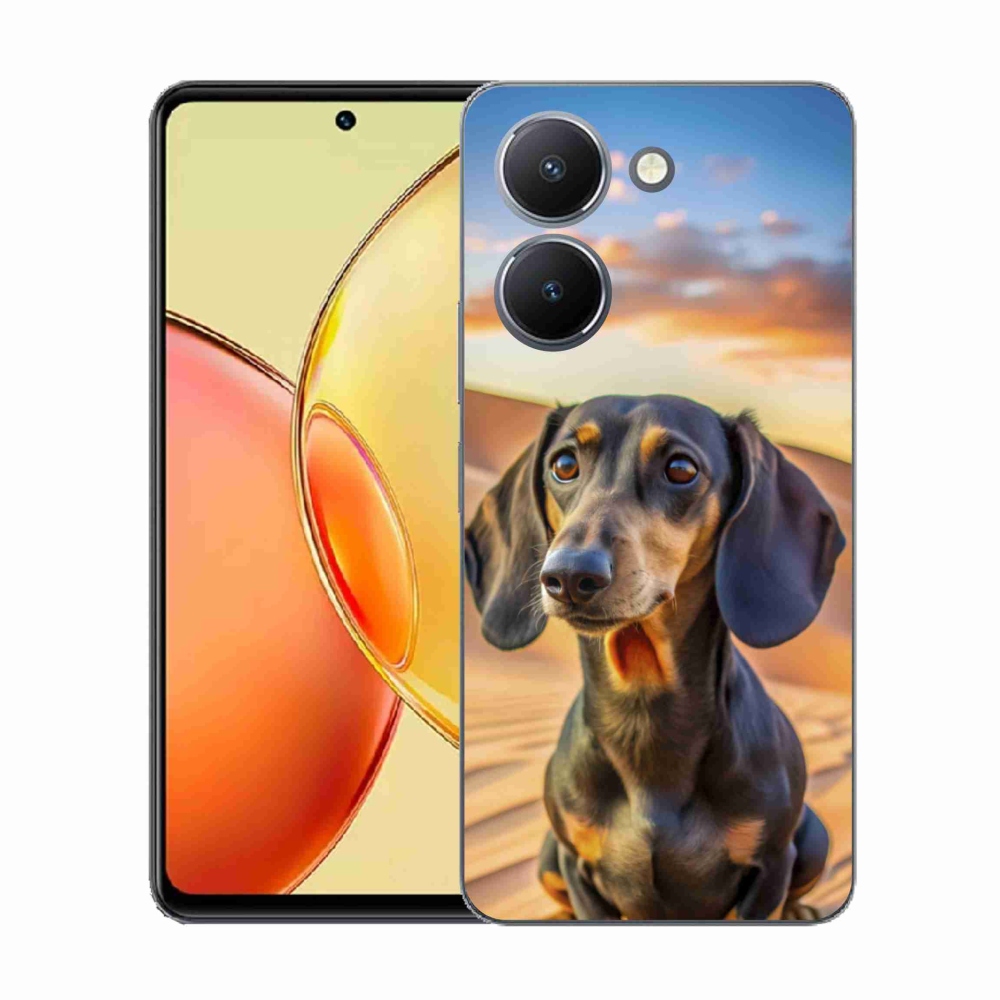 Gelový kryt mmCase na Vivo Y36 - jezevčík 3 