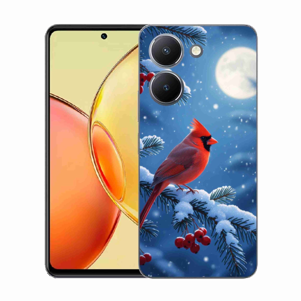 Gelový kryt mmCase na Vivo Y36 - kardinál červený