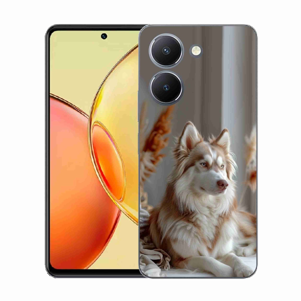 Gelový kryt mmCase na Vivo Y36 - klidný sibiřský husky