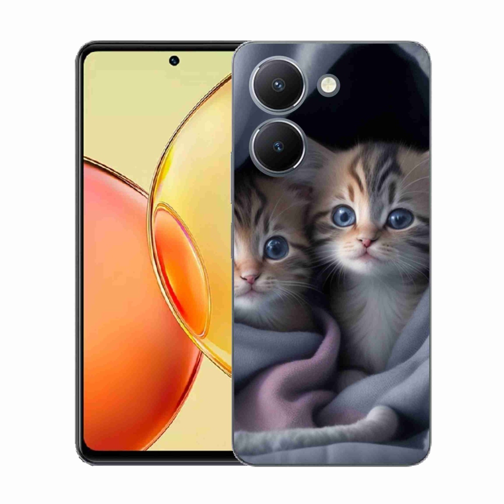 Gelový kryt mmCase na Vivo Y36 - kočičí duo 2