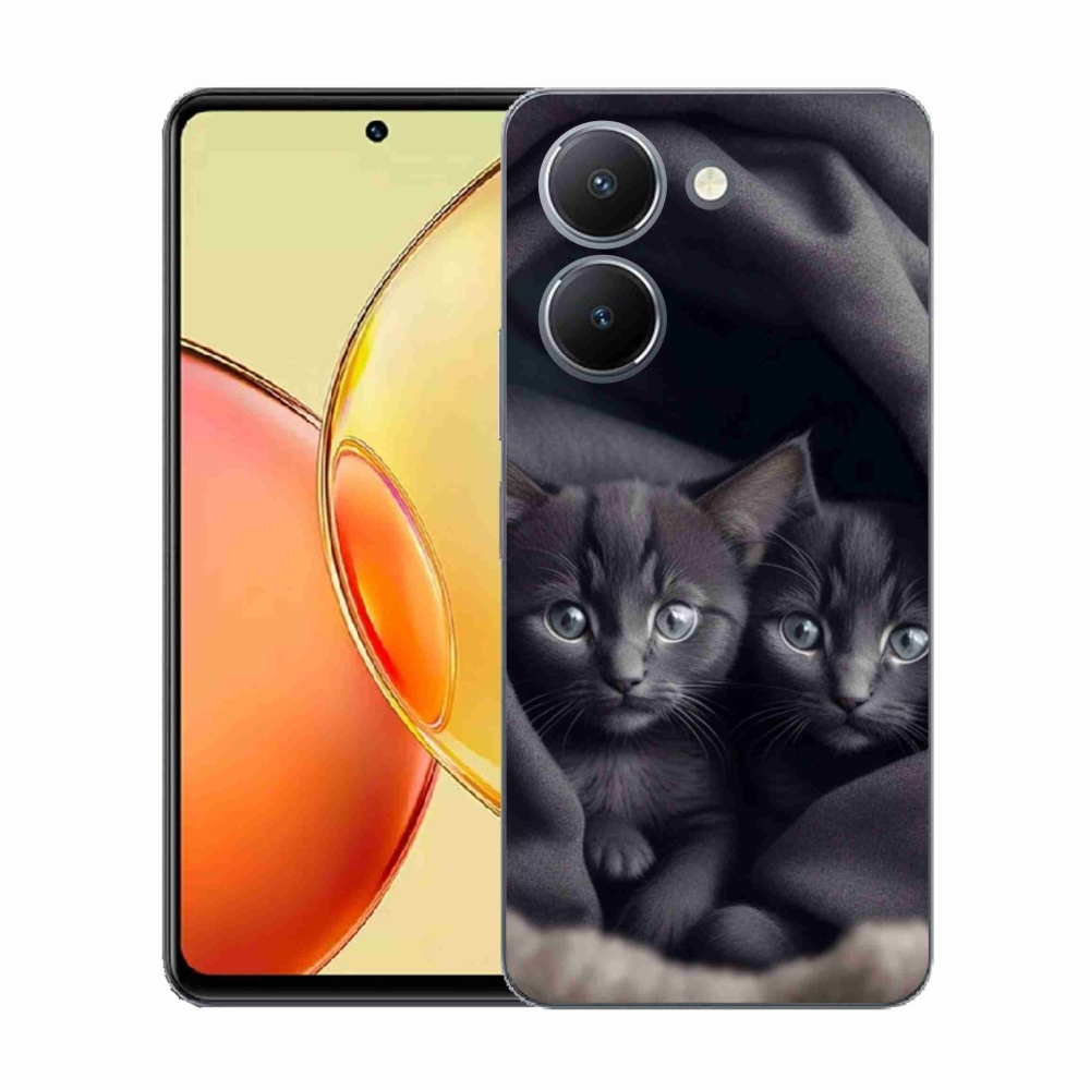 Gelový kryt mmCase na Vivo Y36 - kočičí duo