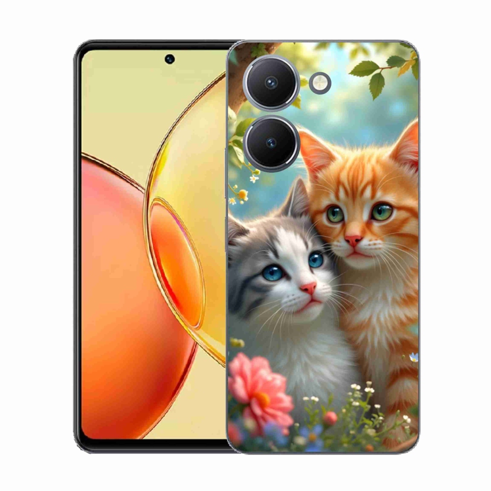 Gelový kryt mmCase na Vivo Y36 - kočičí láska 2