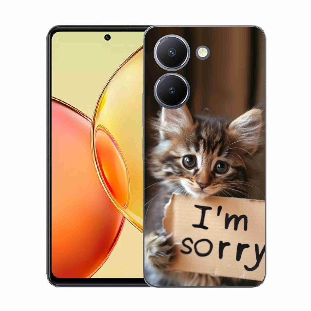 Gelový kryt mmCase na Vivo Y36 - kočíčí omluva
