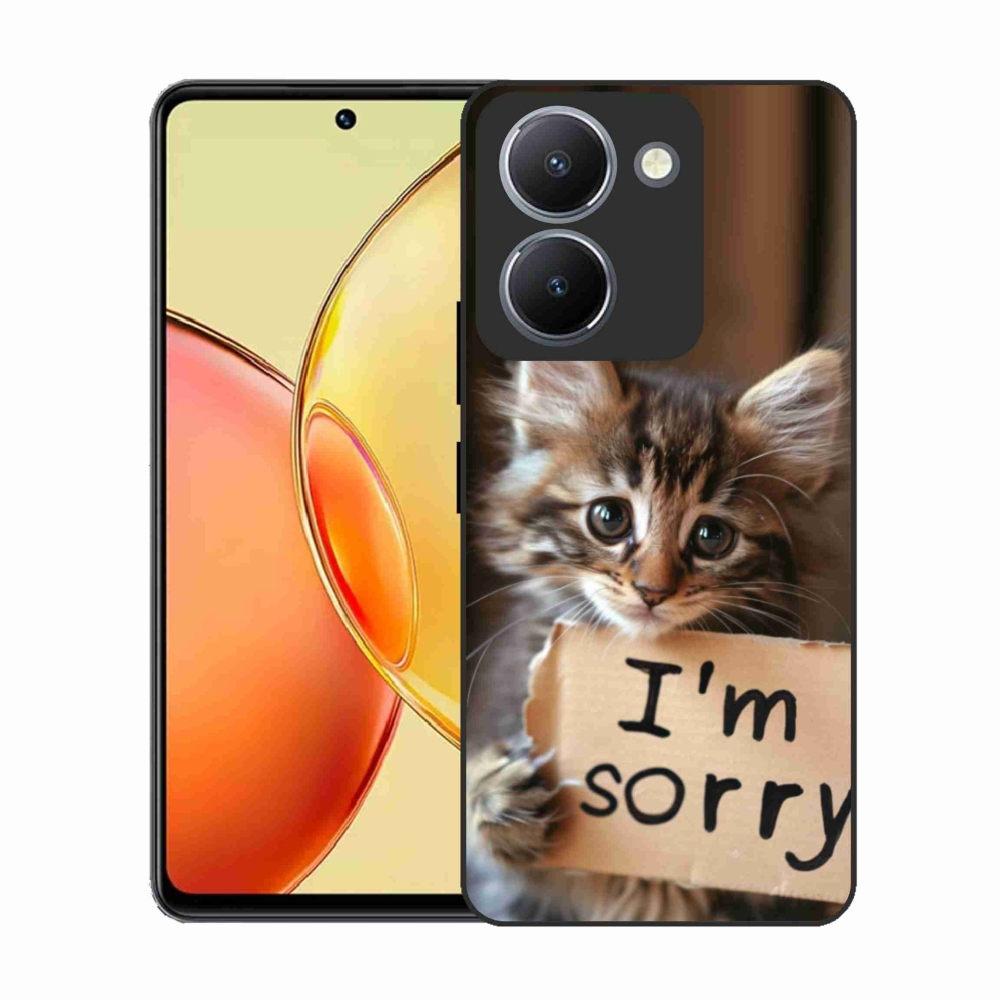 Gelový kryt mmCase na Vivo Y36 - kočíčí omluva