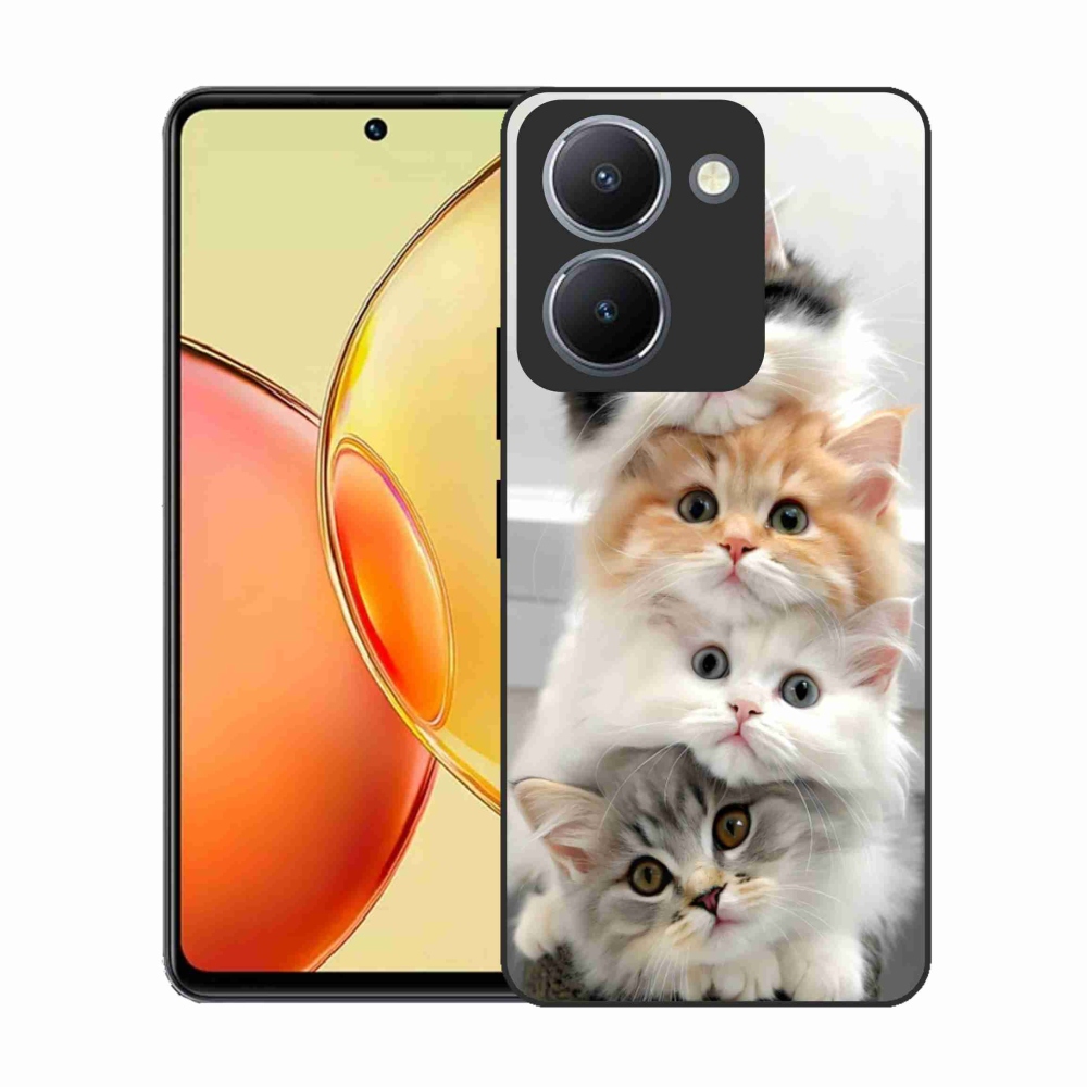 Gelový kryt mmCase na Vivo Y36 - kočičí parta
