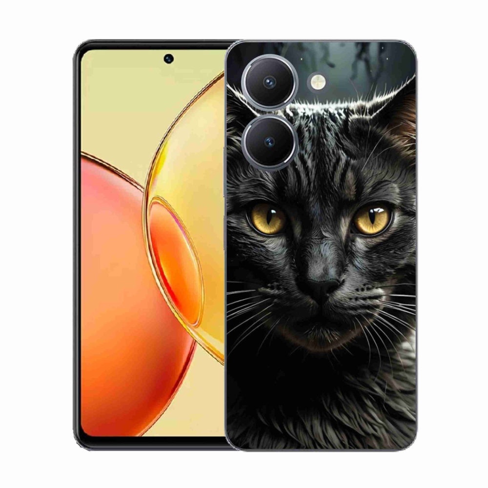 Gelový kryt mmCase na Vivo Y36 - kočičí pohled 3