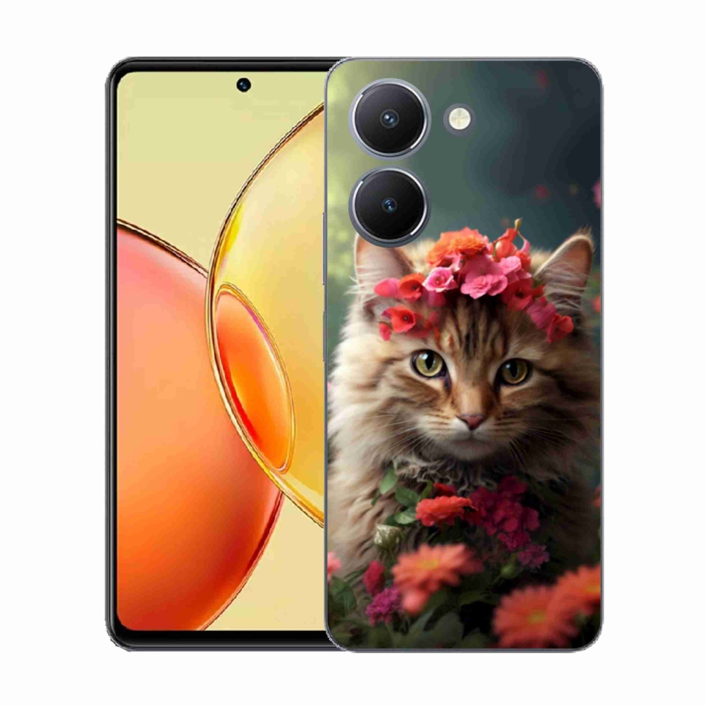Gelový kryt mmCase na Vivo Y36 - kočíčí princezna