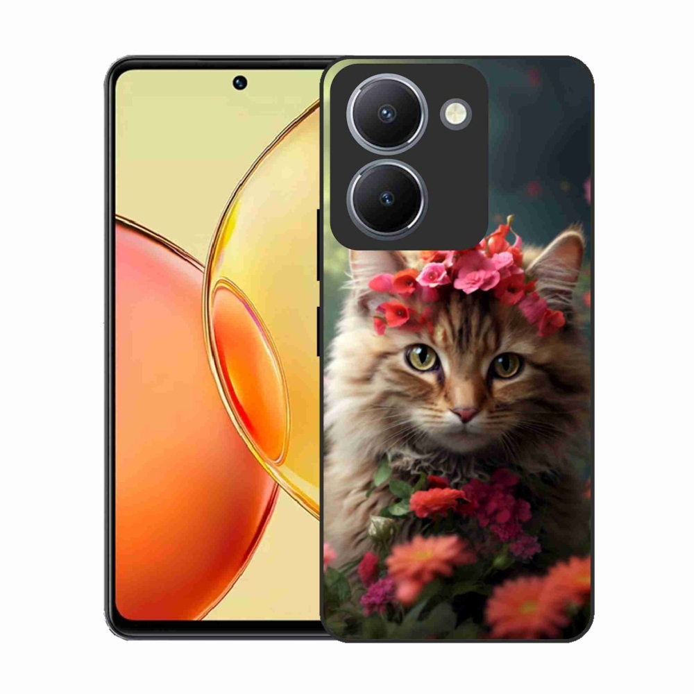 Gelový kryt mmCase na Vivo Y36 - kočíčí princezna