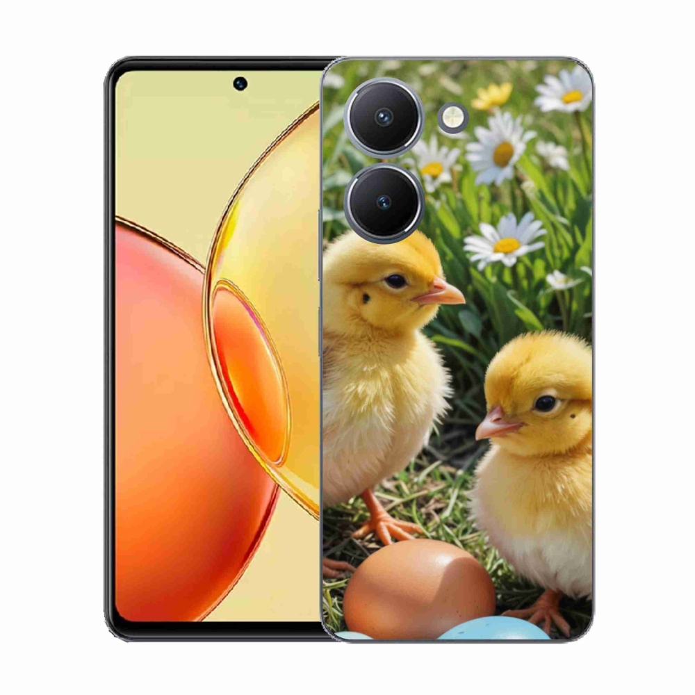 Gelový kryt mmCase na Vivo Y36 - kuřátka