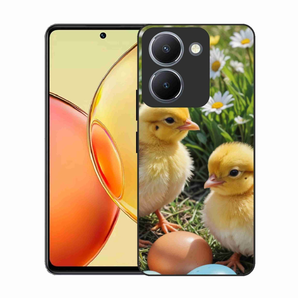 Gelový kryt mmCase na Vivo Y36 - kuřátka