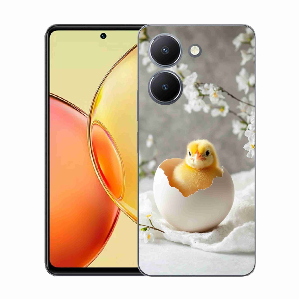 Gelový kryt mmCase na Vivo Y36 - kuřátko