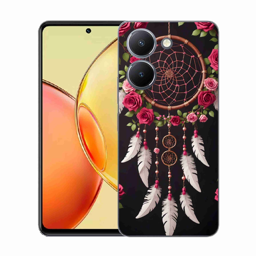 Gelový kryt mmCase na Vivo Y36 - lapač snů s růžemi