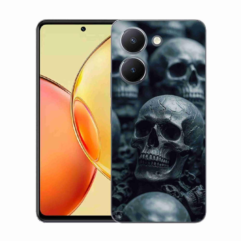 Gelový kryt mmCase na Vivo Y36 - lebka 2