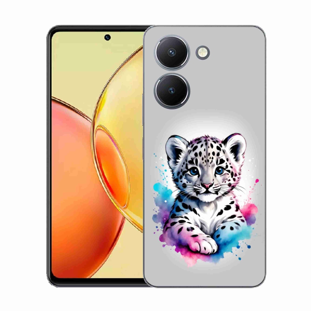 Gelový kryt mmCase na Vivo Y36 - levhartí mládě