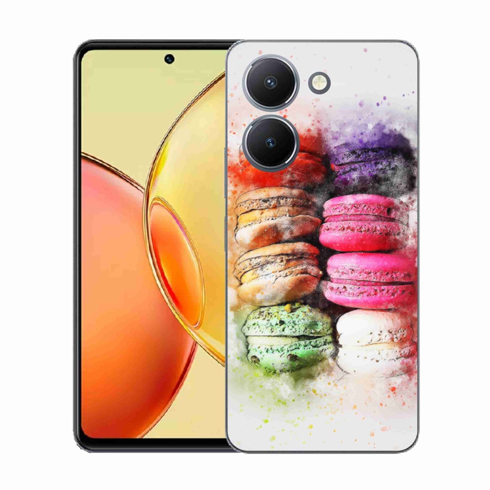Gelový kryt mmCase na Vivo Y36 - makrónky