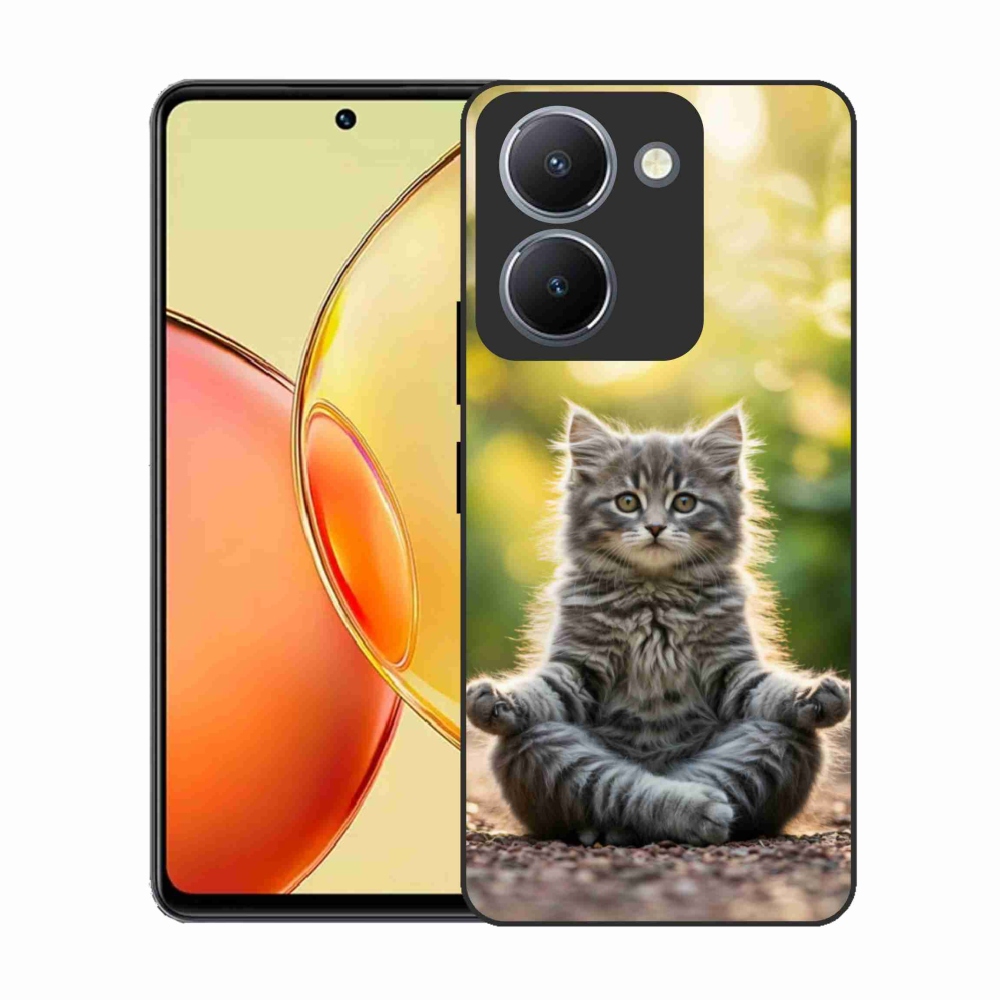 Gelový kryt mmCase na Vivo Y36 - meditující kotě