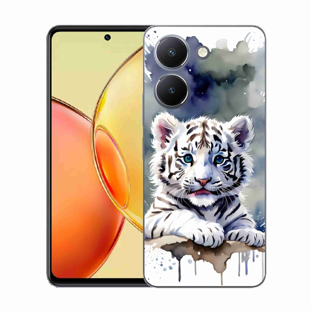 Gelový kryt mmCase na Vivo Y36 - mládě bílého tygra