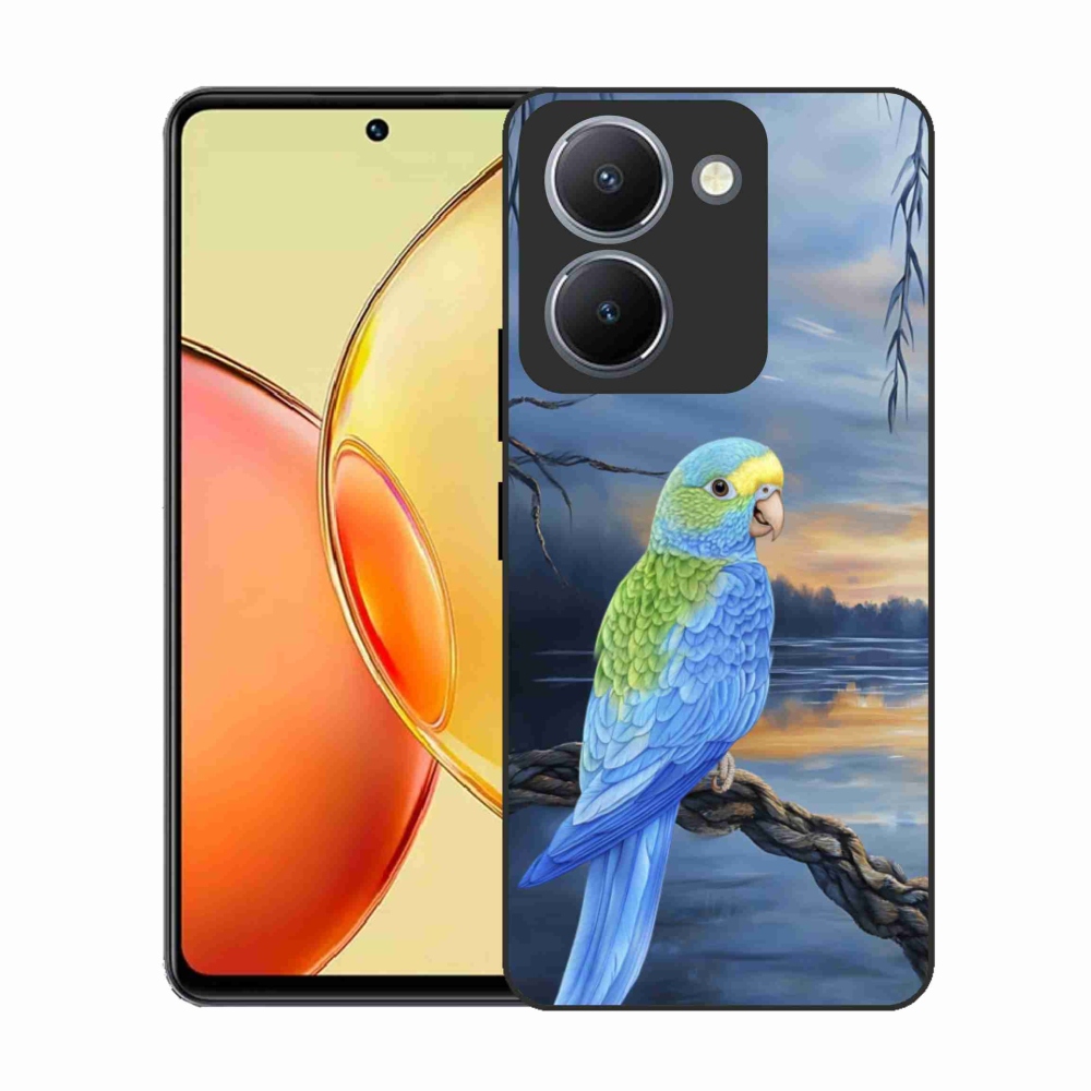 Gelový kryt mmCase na Vivo Y36 - modrý papoušek