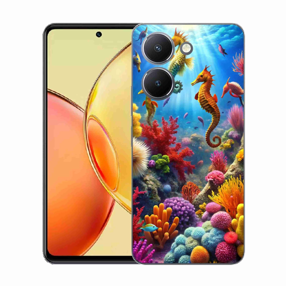 Gelový kryt mmCase na Vivo Y36 - mořský svět 3