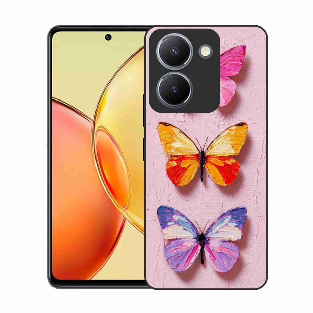 Gelový kryt mmCase na Vivo Y36 - motýlí trojice