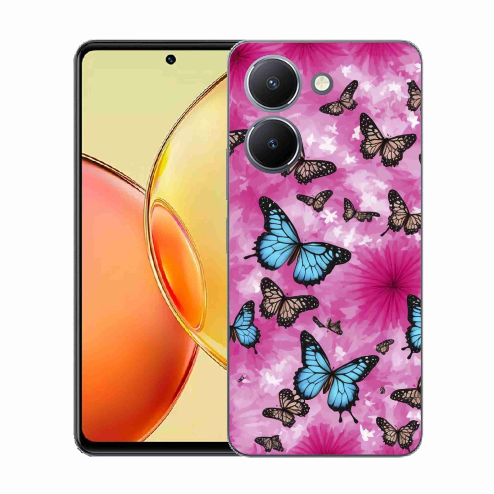 Gelový kryt mmCase na Vivo Y36 - motýlí zahrada
