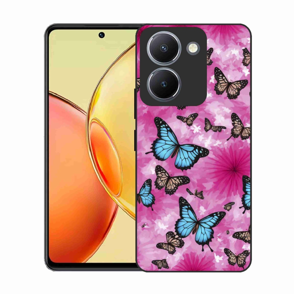 Gelový kryt mmCase na Vivo Y36 - motýlí zahrada