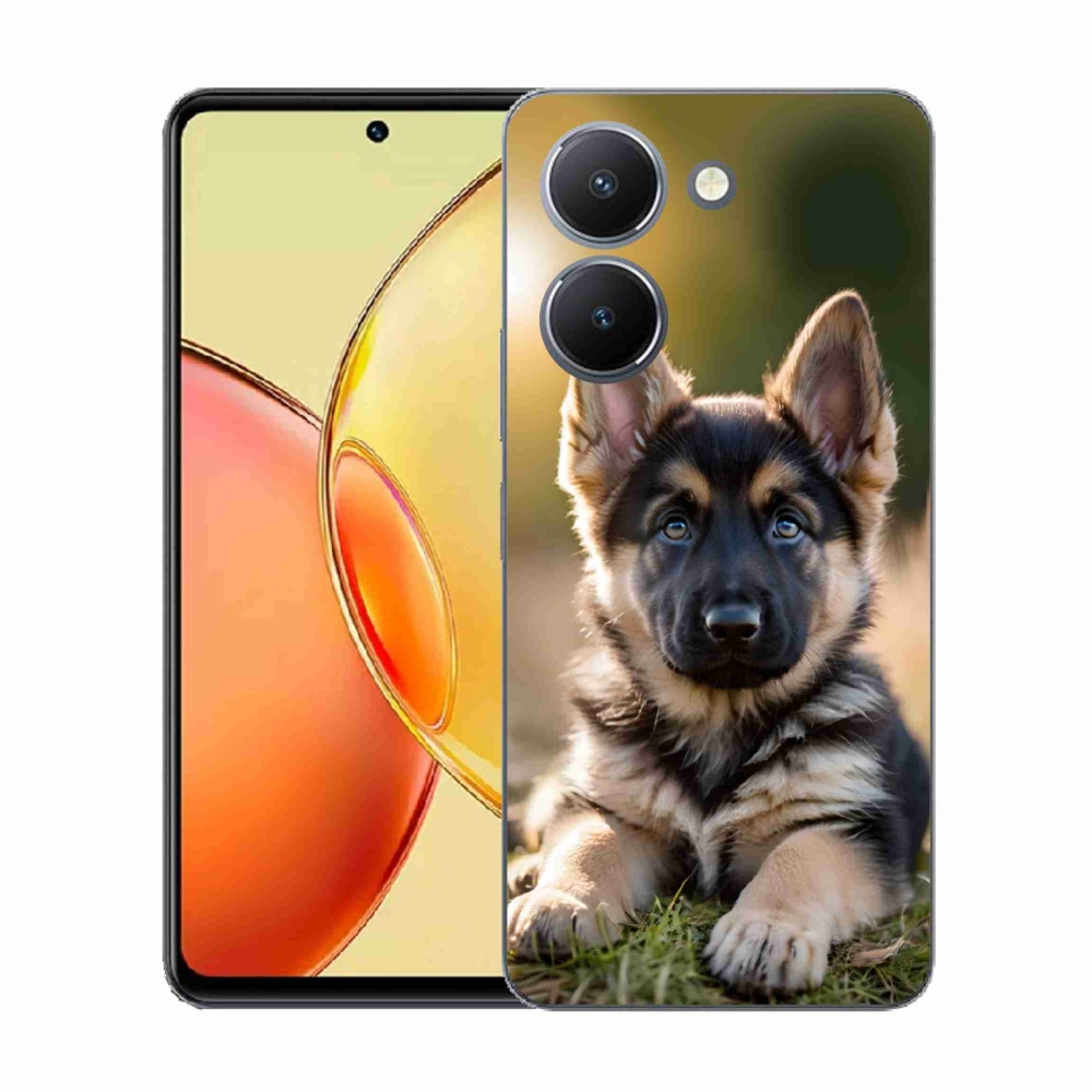 Gelový kryt mmCase na Vivo Y36 - německý ovčák v přírodě