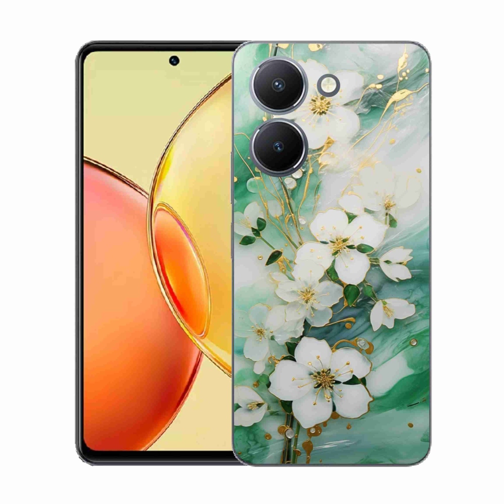 Gelový kryt mmCase na Vivo Y36 - něžné květy