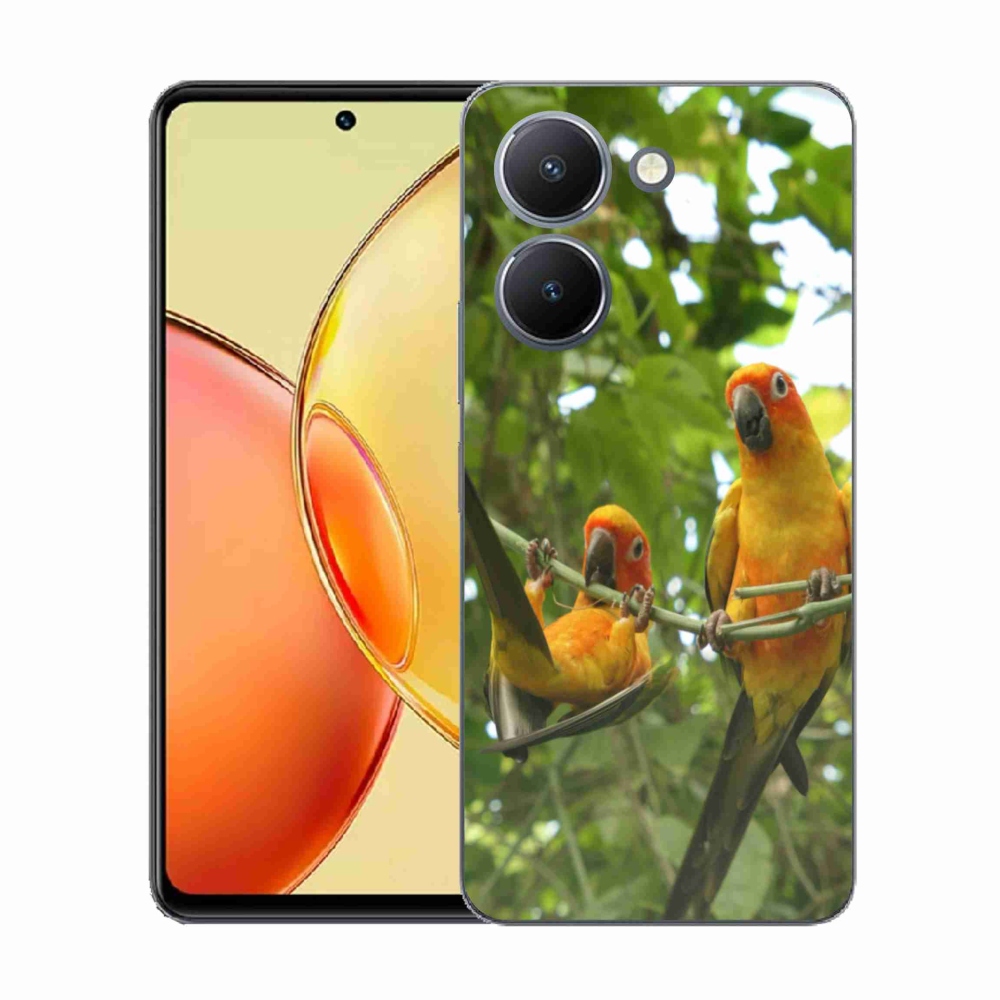 Gelový kryt mmCase na Vivo Y36 - papoušci aratingy
