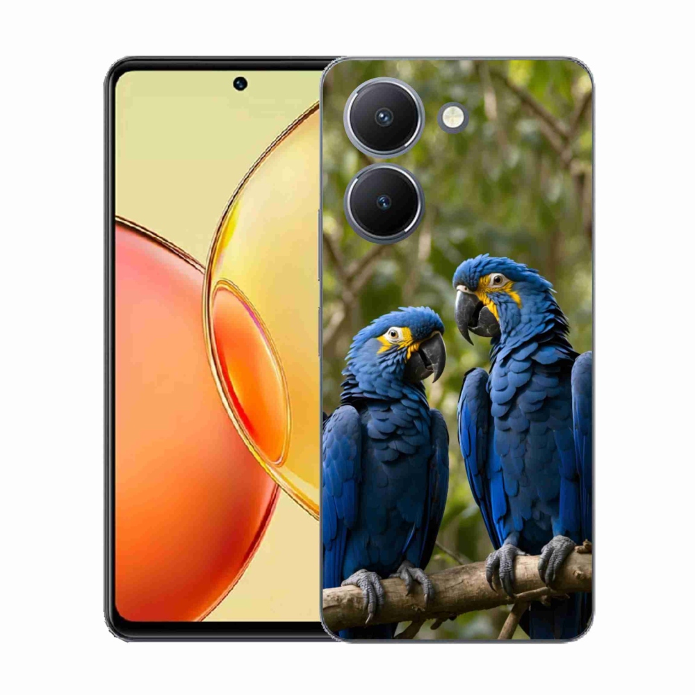 Gelový kryt mmCase na Vivo Y36 - papouščí duo