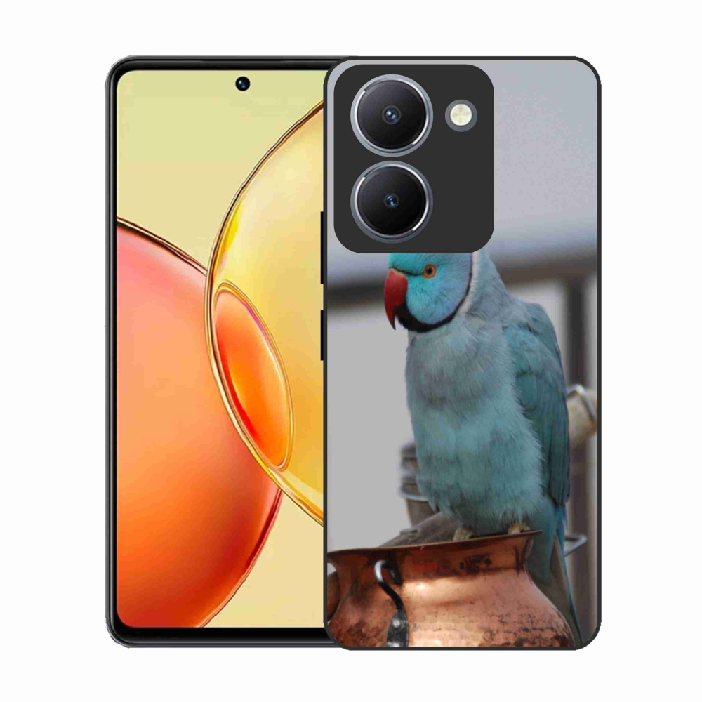 Gelový kryt mmCase na Vivo Y36 - papoušek alexandr modrý