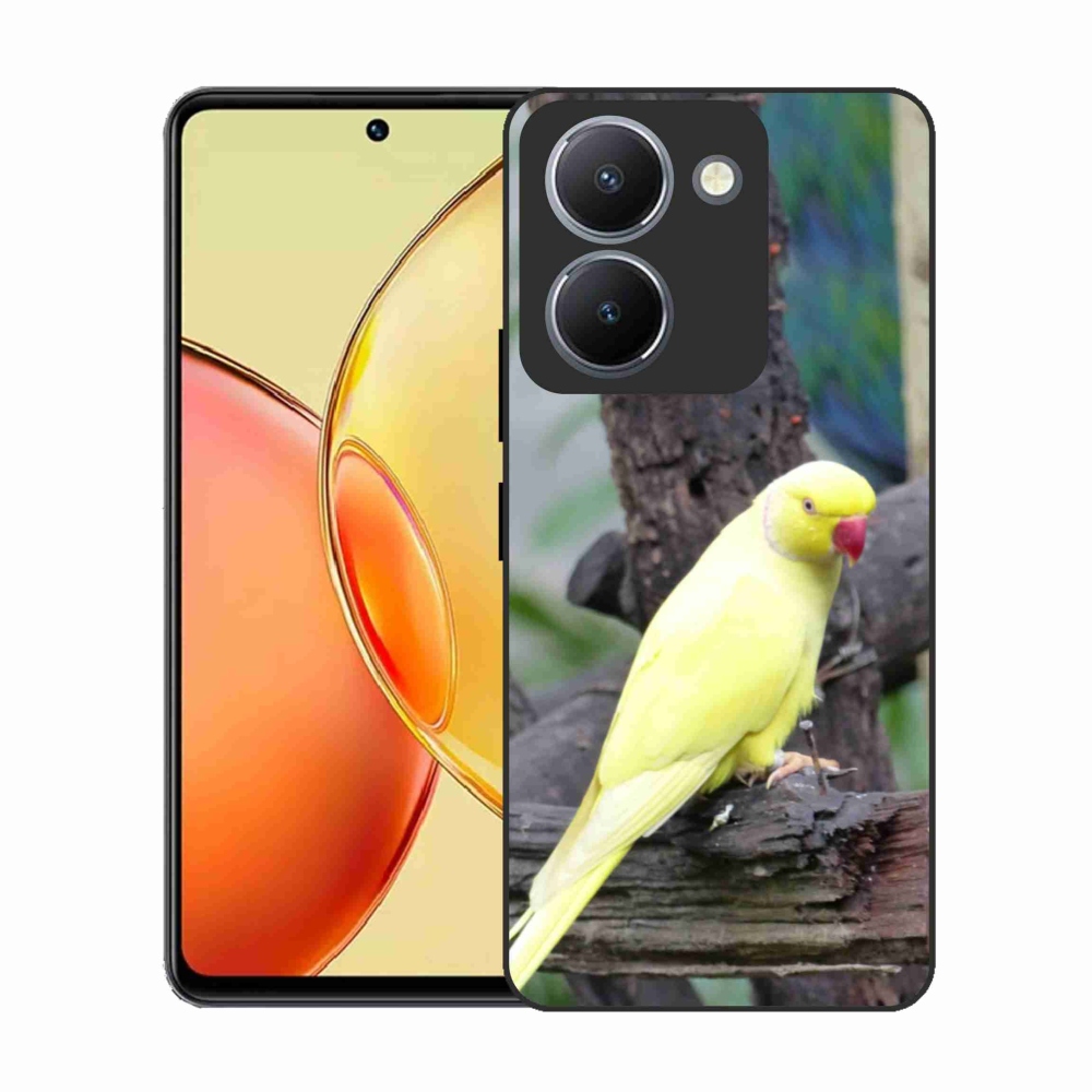 Gelový kryt mmCase na Vivo Y36 - papoušek alexandr žlutý