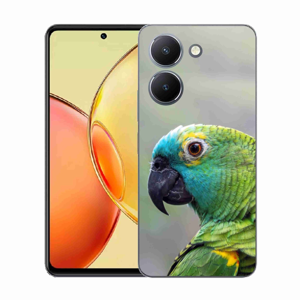 Gelový kryt mmCase na Vivo Y36 - papoušek amazoňan