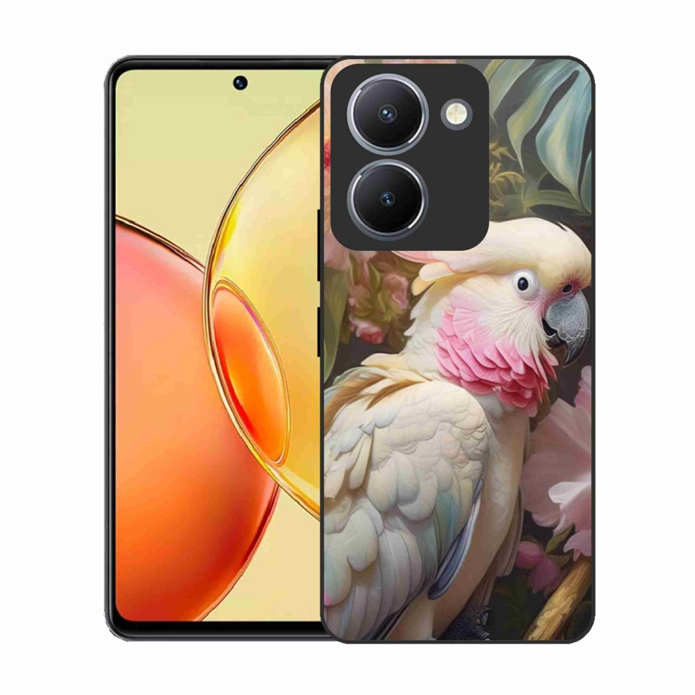Gelový kryt mmCase na Vivo Y36 - papoušek kakadu růžový 2